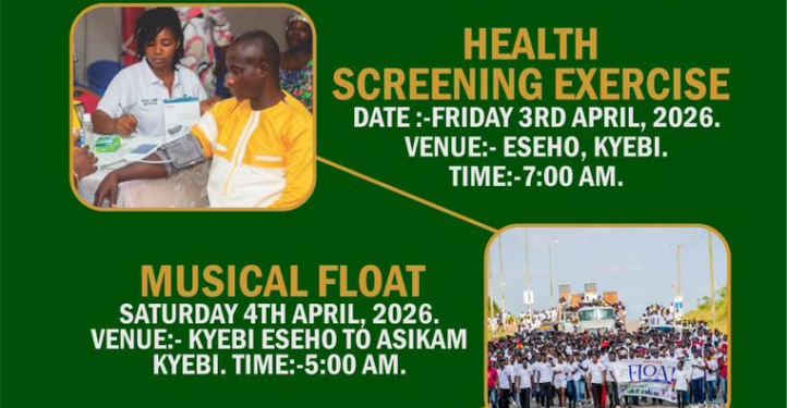 Kyebi set to host Easter Homecoming with health drive and music festival 1 kyebi set to host easter homecoming with health drive and music festival