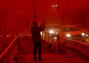 Man dies in storm as Saharan dust shrouds Crete