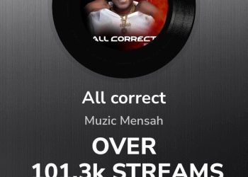 Muzic Mensah surpasses 1.3 million Boomplay streams as ‘All Correct’ gains traction