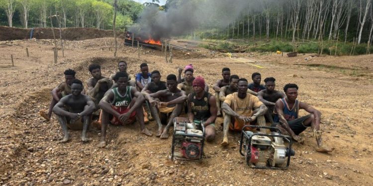 naimos cracks down on illegal miners in cape three points forest raid