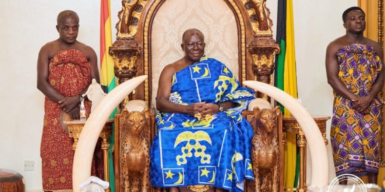 nhia board pays courtesy call on asantehene launches free nhis registration drive for kings month