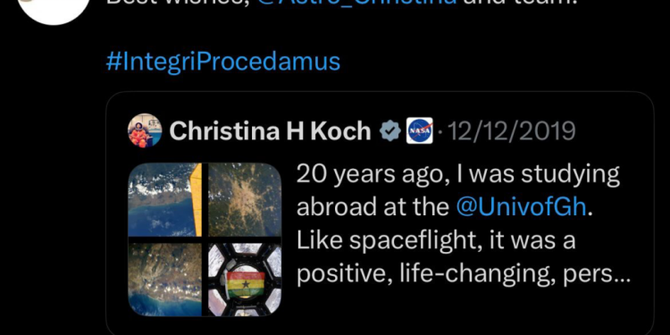 one of nasas artemis ii astronauts christina koch once studied at university of ghana