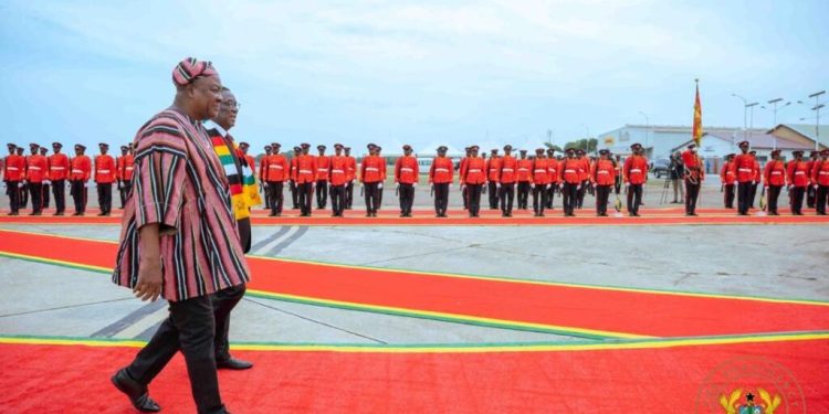 photos mahama welcomes zimbabwean president mnangagwa for 3 day state visit