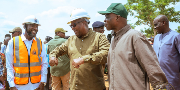 president mahama urges quality work on bimbilla 24 hour market project