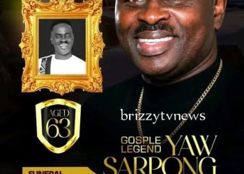 Yaw Sarpong: Family announces funeral programme for gospel legend