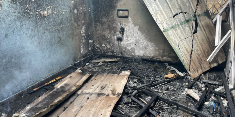 angry youth set properties ablaze after a shooting incident at deti in volta region