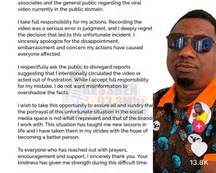 Kessben FM yanks DJ K.A. ‘off air’ over intimate video circulated online; Investigation underway