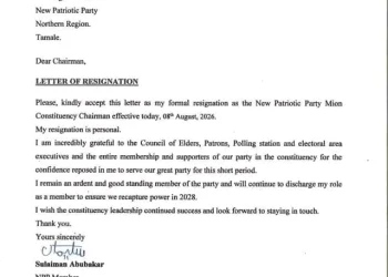 NPP Mion Constituency Chairman resigns 9 NPP Mion Constituency Chairman resigns