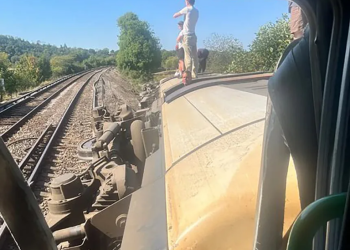 Rescue operation underway as passenger train derails in southern England
